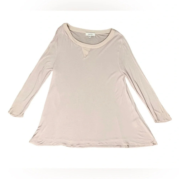 Aritzia Babaton Top 3/4 Length Sleeve Flowy Casual Basic Lilac Grey Size XS - Picture 2 of 16